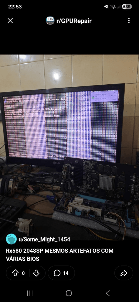 RX 580 with Artifacts